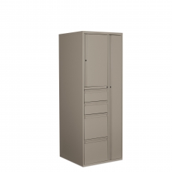 Personal Tower, Wardrobe - Right, Two Box, Two File - Left Model Thumbnail
